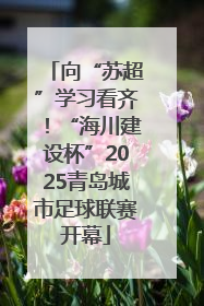 向“苏超”学习看齐！“海川建设杯”2025青岛城市足球联赛开幕
