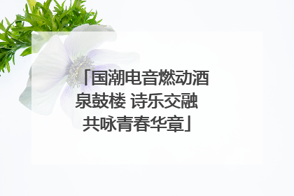 国潮电音燃动酒泉鼓楼 诗乐交融共咏青春华章
