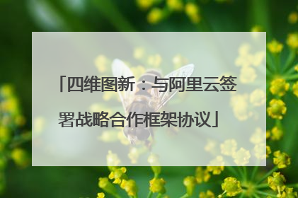 四维图新：与阿里云签署战略合作框架协议