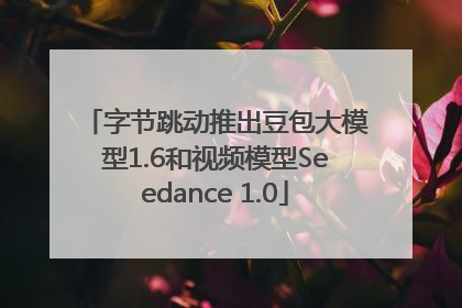 字节跳动推出豆包大模型1.6和视频模型Seedance 1.0