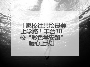 家校社共绘最美上学路！丰台30校“彩色学安路”暖心上线
