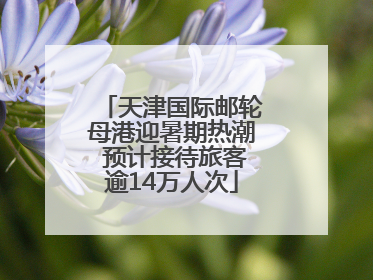 天津国际邮轮母港迎暑期热潮 预计接待旅客逾14万人次