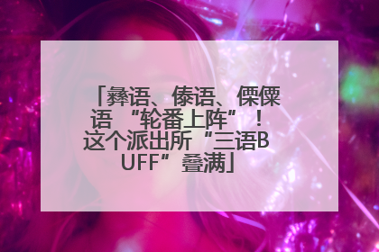 彝语、傣语、傈僳语 “轮番上阵”！这个派出所“三语BUFF”叠满