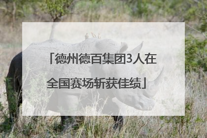 德州德百集团3人在全国赛场斩获佳绩