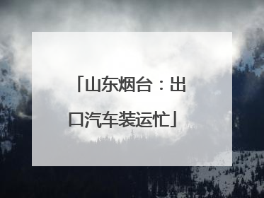 山东烟台：出口汽车装运忙