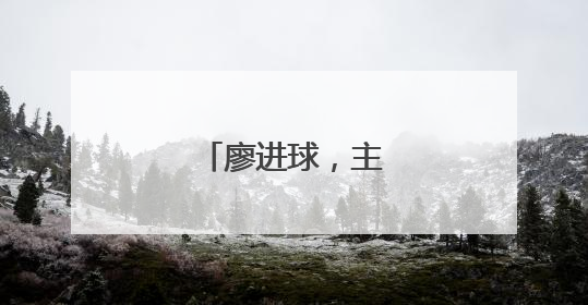 廖进球，主动交代问题
