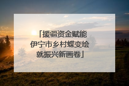 援疆资金赋能 伊宁市乡村蝶变绘就振兴新画卷