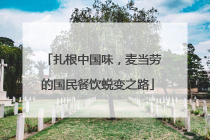 扎根中国味，麦当劳的国民餐饮蜕变之路