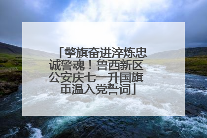 擎旗奋进淬炼忠诚警魂！鲁西新区公安庆七一升国旗 重温入党誓词