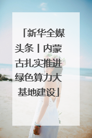 新华全媒头条丨内蒙古扎实推进绿色算力大基地建设