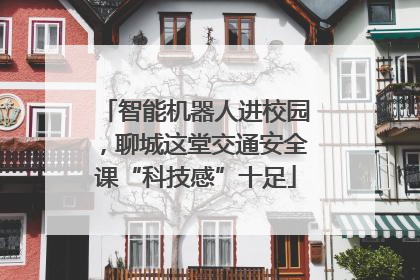 智能机器人进校园，聊城这堂交通安全课“科技感”十足