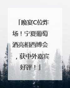 晚宴C位炸场！宁夏葡萄酒亮相西博会，获中外嘉宾好评！