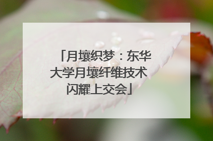 月壤织梦：东华大学月壤纤维技术闪耀上交会