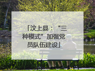 汶上县：“三种模式”加强党员队伍建设