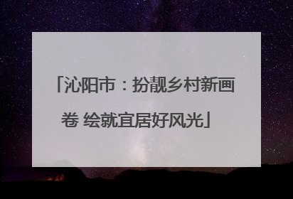 沁阳市：扮靓乡村新画卷 绘就宜居好风光