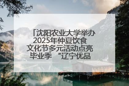 沈阳农业大学举办2025年仲夏饮食文化节多元活动点亮毕业季 “辽宁优品”进校园首站启动