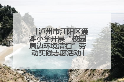 泸州市江阳区通滩小学开展“校园周边环境清扫”劳动实践志愿活动