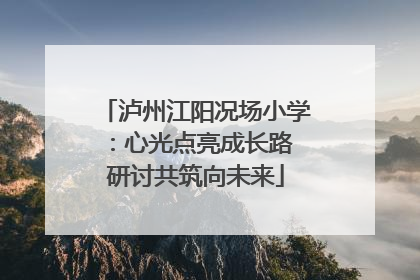 泸州江阳况场小学：心光点亮成长路 研讨共筑向未来
