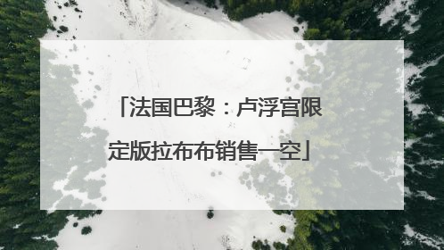 法国巴黎：卢浮宫限定版拉布布销售一空