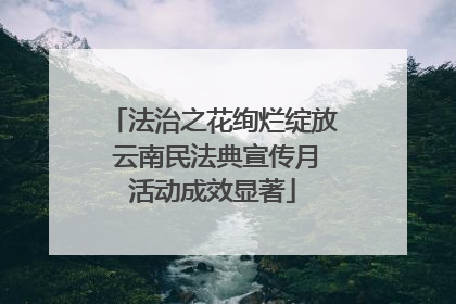 法治之花绚烂绽放 云南民法典宣传月活动成效显著