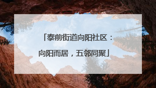 泰前街道向阳社区：向阳而居，五邻同聚