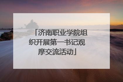 济南职业学院组织开展第一书记观摩交流活动