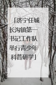 济宁任城长沟镇第一书记工作队举行青少年科普研学