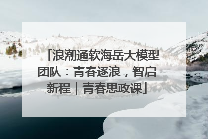 浪潮通软海岳大模型团队：青春逐浪，智启新程｜青春思政课