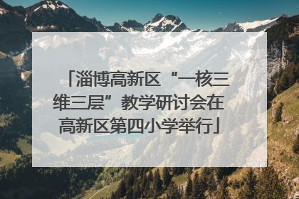 淄博高新区“一核三维三层”教学研讨会在高新区第四小学举行