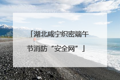 湖北咸宁织密端午节消防“安全网”