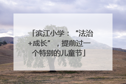 滨江小学：“法治+成长”，提前过一个特别的儿童节