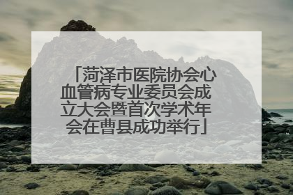 菏泽市医院协会心血管病专业委员会成立大会暨首次学术年会在曹县成功举行