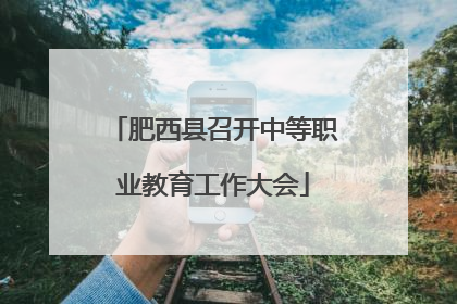肥西县召开中等职业教育工作大会