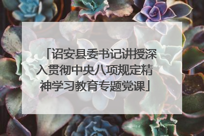诏安县委书记讲授深入贯彻中央八项规定精神学习教育专题党课
