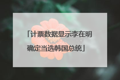 计票数据显示李在明确定当选韩国总统