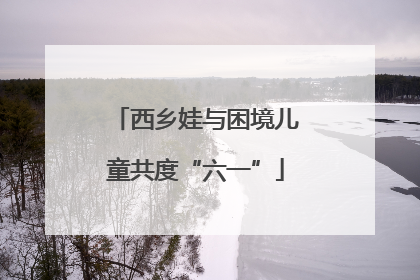 西乡娃与困境儿童共度“六一”