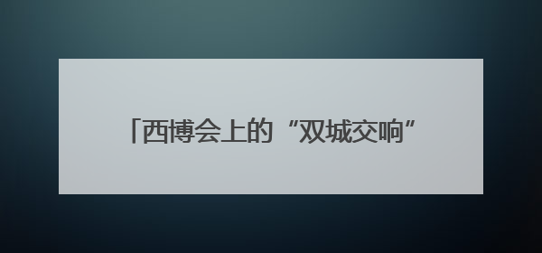 西博会上的“双城交响”：四川六市州共展成渝协同发展画卷｜西博视界