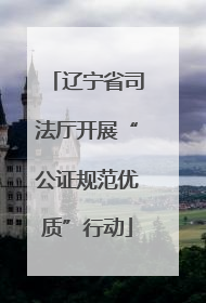 辽宁省司法厅开展“公证规范优质”行动