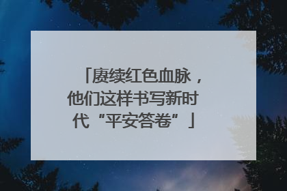 赓续红色血脉，他们这样书写新时代“平安答卷”