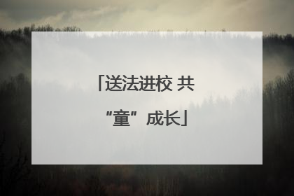 送法进校 共“童”成长