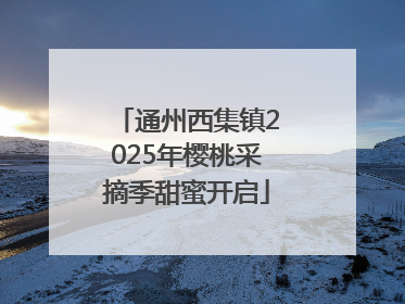 通州西集镇2025年樱桃采摘季甜蜜开启