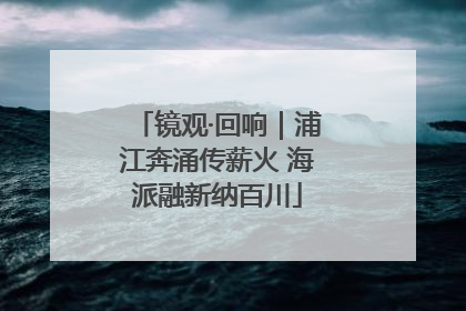 镜观·回响｜浦江奔涌传薪火 海派融新纳百川