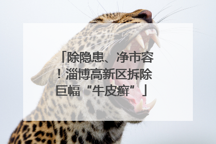 除隐患、净市容！淄博高新区拆除巨幅“牛皮癣”