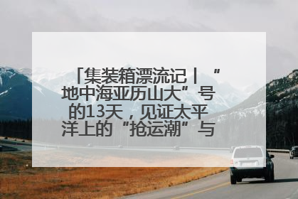 集装箱漂流记丨“地中海亚历山大”号的13天，见证太平洋上的“抢运潮”与“过剩潮”