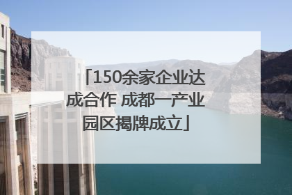 150余家企业达成合作 成都一产业园区揭牌成立
