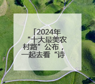 2024年“十大最美农村路”公布，一起去看“诗和远方”吧