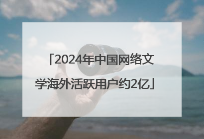 2024年中国网络文学海外活跃用户约2亿