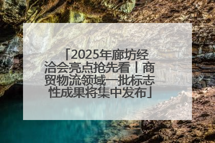 2025年廊坊经洽会亮点抢先看丨商贸物流领域一批标志性成果将集中发布