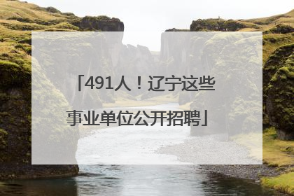 491人！辽宁这些事业单位公开招聘
